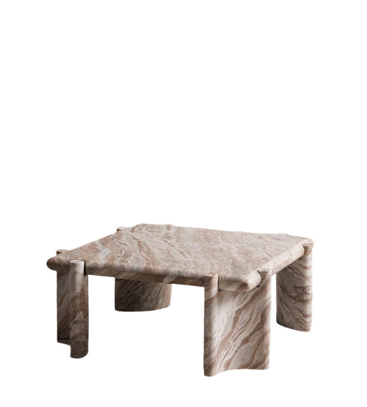 Lorella Coffee Table, Terra Bianca Marble