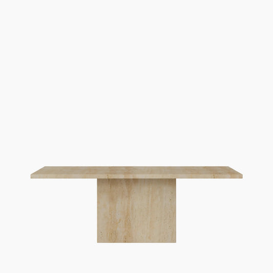 6-8 Seat Travertine Rectangle Dining Table