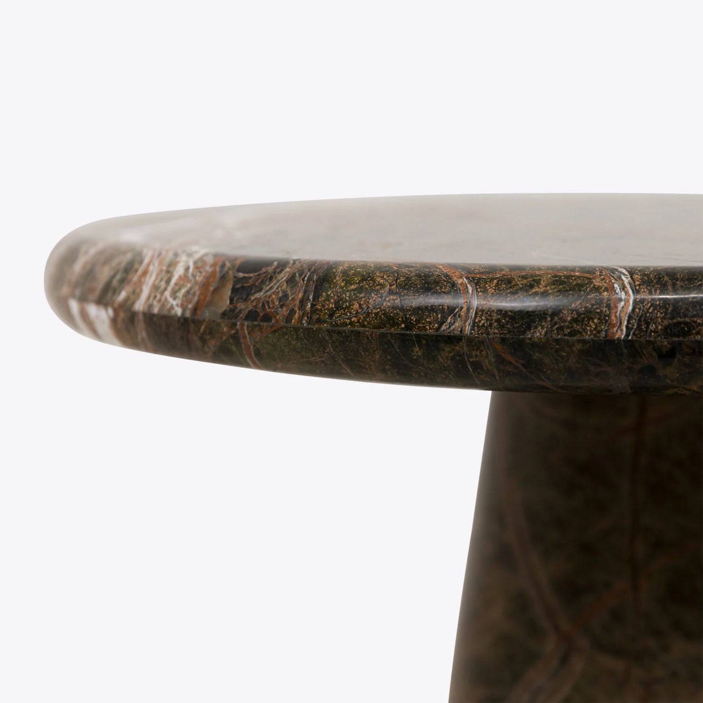 Verona Forest Green Marble Side /  End Table